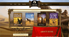 Desktop Screenshot of dunenovels.com
